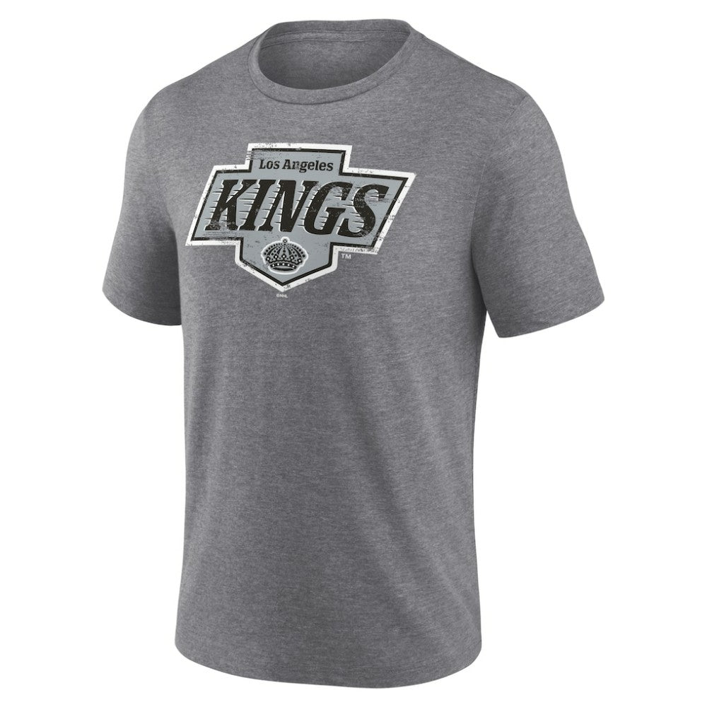 Los Angeles Kings Heritage Custom Tri-Blend T-Shirt - Gray T-shirts