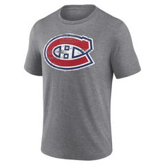 Montreal Canadiens Heritage Custom Tri-Blend T-Shirt - Gray T-shirts