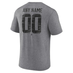 Pittsburgh Penguins Heritage Custom Tri-Blend T-Shirt - Gray T-shirts
