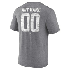 Tampa Bay Lightning Heritage Custom Tri-Blend T-Shirt - Gray T-shirts