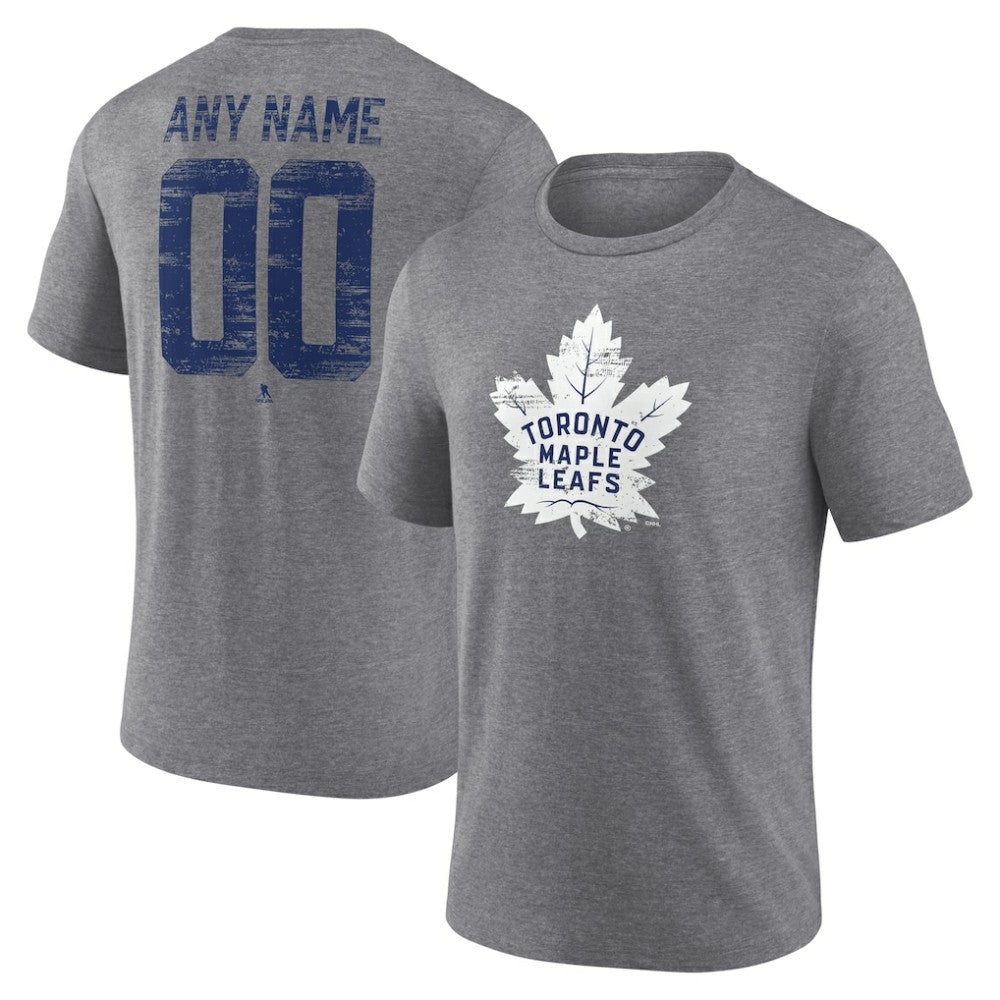 Toronto Maple Leafs Heritage Custom Tri-Blend T-Shirt - Gray T-shirts