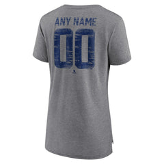Toronto Maple Leafs Women's Heritage Custom Tri-Blend T-Shirt - Gray T-shirts