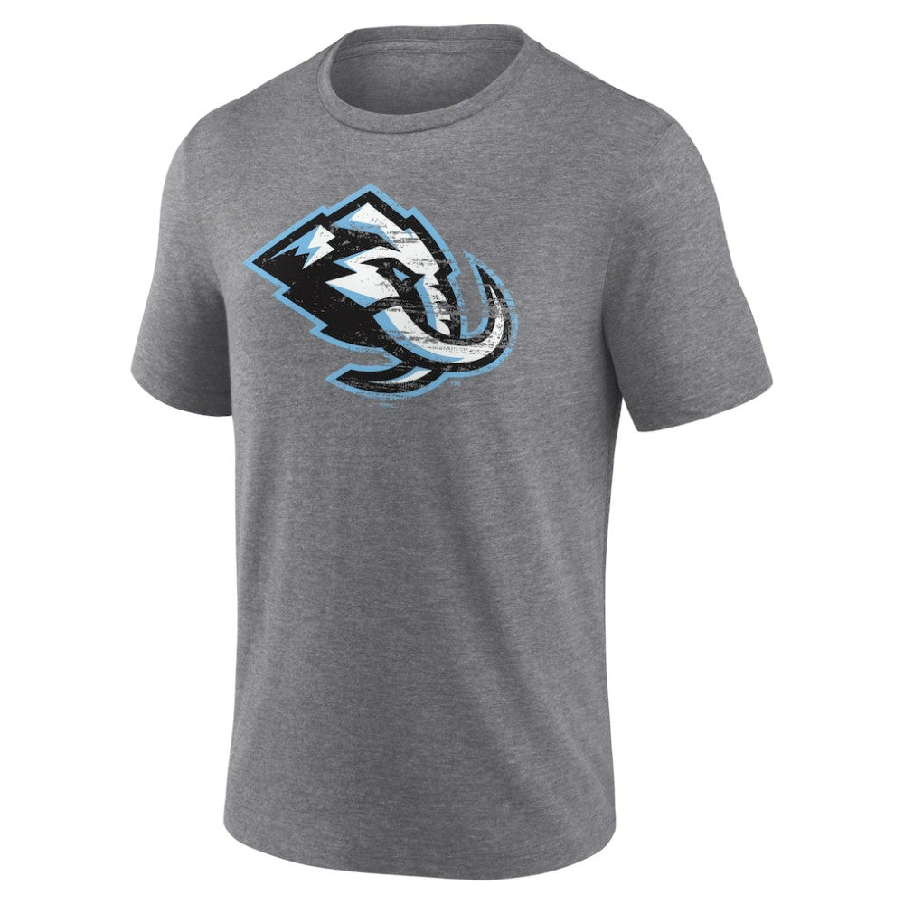 Utah Mammoth Heritage Custom Tri-Blend T-Shirt - Gray T-shirts