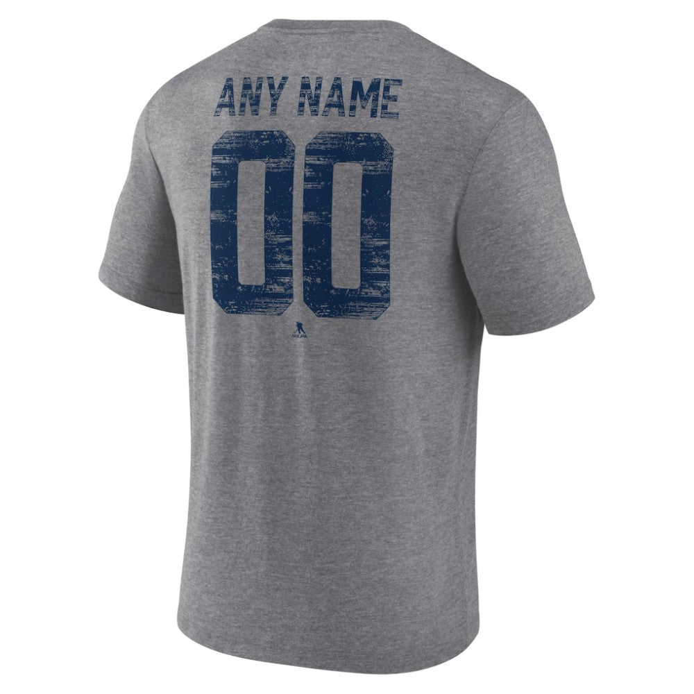 Winnipeg Jets Heritage Custom Tri-Blend T-Shirt - Gray T-shirts