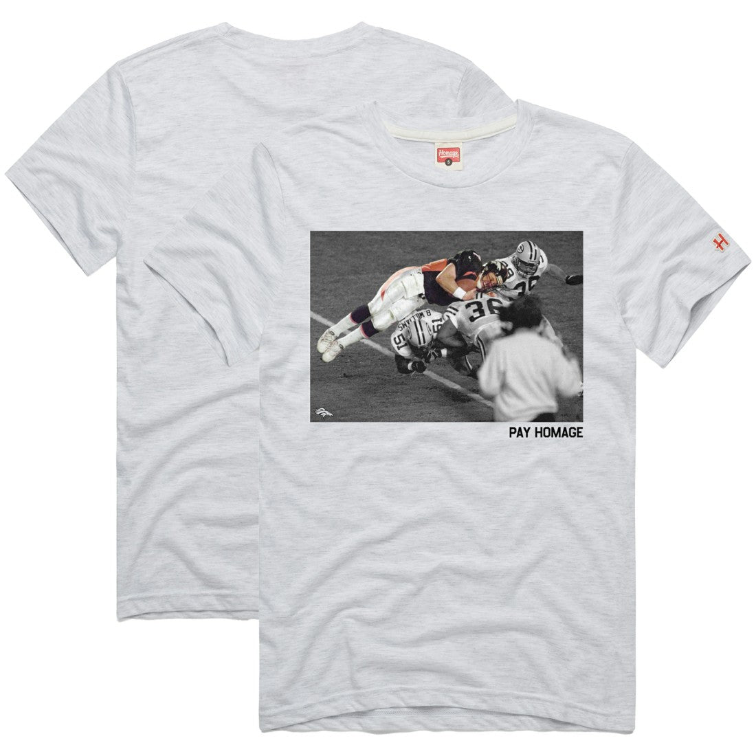 John Elway Denver Broncos Homage Unisex Pay Homage Tri-Blend T-Shirt - Ash online