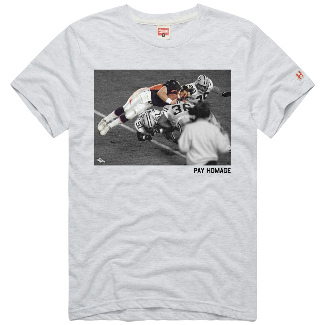 John Elway Denver Broncos Homage Unisex Pay Homage Tri-Blend T-Shirt - Ash online
