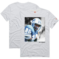 Barry Sanders Detroit Lions Homage Unisex Pay Homage Tri-Blend T-Shirt - Ash online