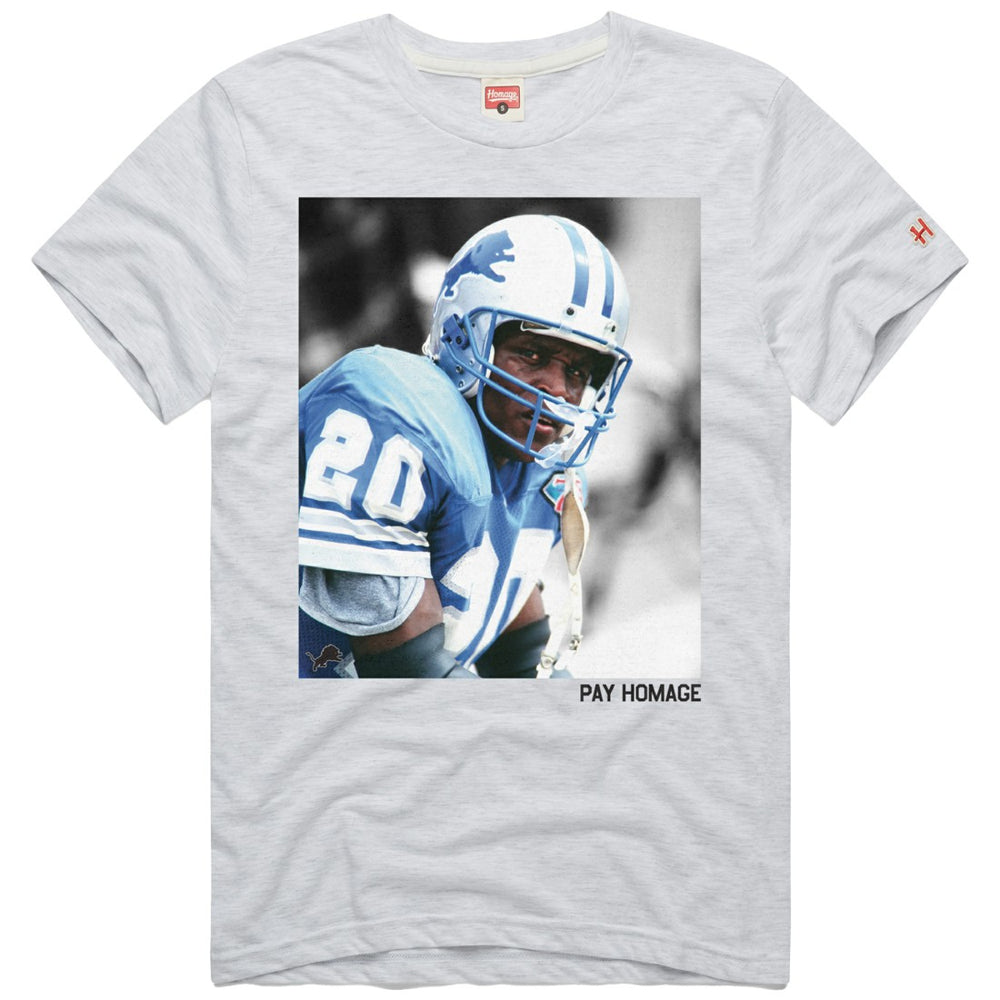 Barry Sanders Detroit Lions Homage Unisex Pay Homage Tri-Blend T-Shirt - Ash online