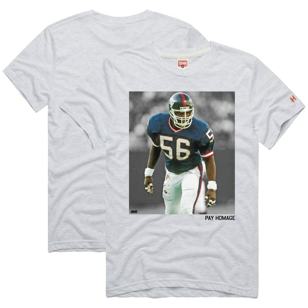 Lawrence Taylor New York Giants Homage Unisex Pay Homage Tri-Blend T-Shirt - Ash for sale