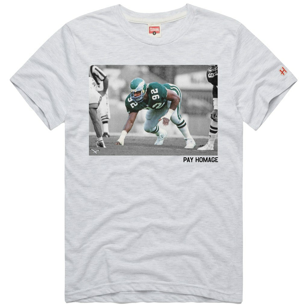 Reggie White Philadelphia Eagles Homage Unisex Pay Homage Tri-Blend T-Shirt - Ash outlet