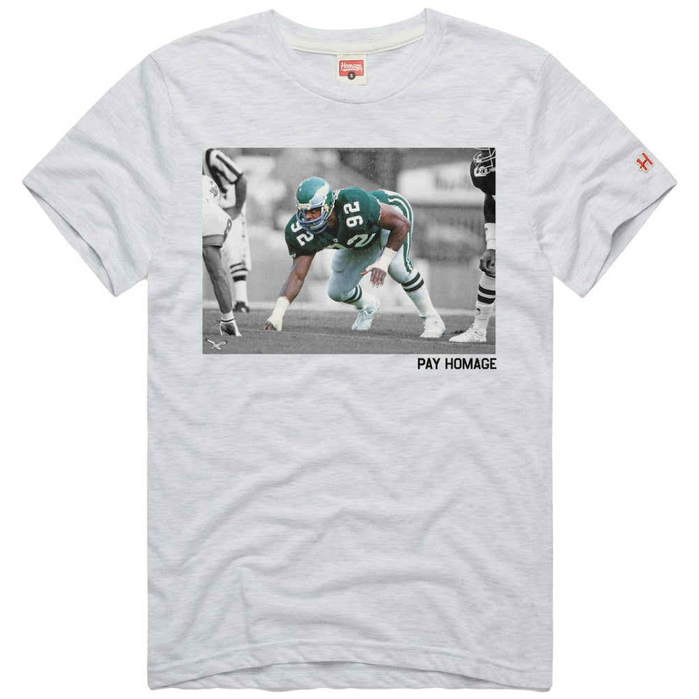 Reggie White Philadelphia Eagles Homage Unisex Pay Homage Tri-Blend T-Shirt - Ash outlet