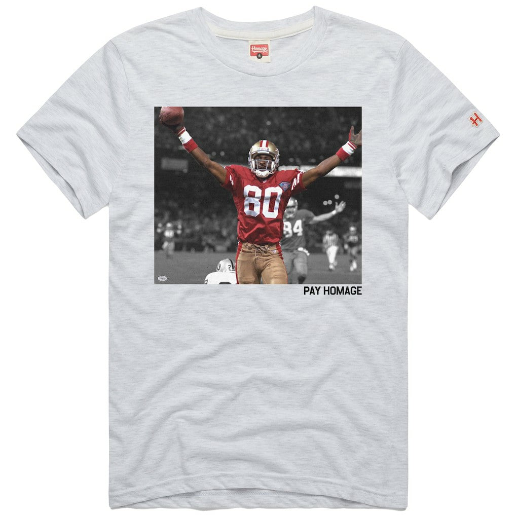 Jerry Rice San Francisco 49ers Homage Unisex Pay Homage Tri-Blend T-Shirt - Ash cheap