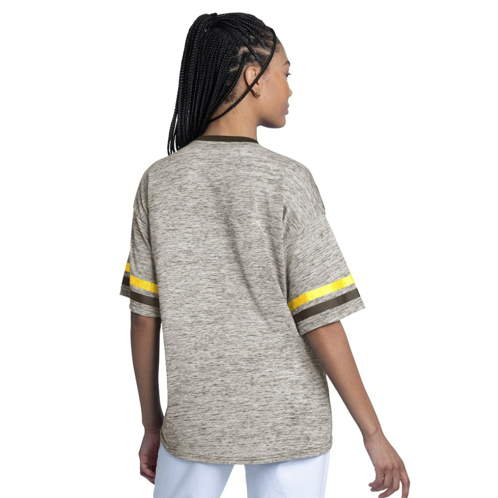 San Diego Padres G-III 4Her by Carl Banks Women's Off-Season Oversized Top Brown