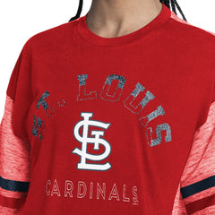 St. Louis Cardinals G-III 4Her by Carl Banks Women's Off-Season Oversized Top Red