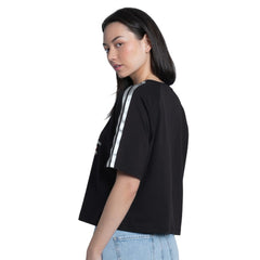 Los Angeles Dodgers G-III 4Her by Carl Banks Women's Classic Play Cropped T-Shirt Black