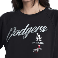 Los Angeles Dodgers G-III 4Her by Carl Banks Women's Classic Play Cropped T-Shirt Black