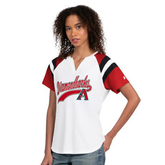 Arizona Diamondbacks Starter Women's Game On Notch Neck T-Shirt White