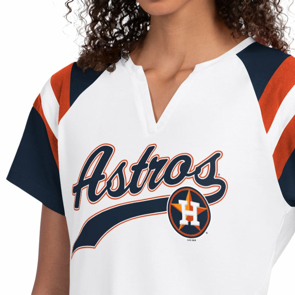 Houston Astros Starter Women's Game On Notch Neck T-Shirt White