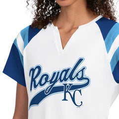 Kansas City Royals Starter Women's Game On Notch Neck T-Shirt White