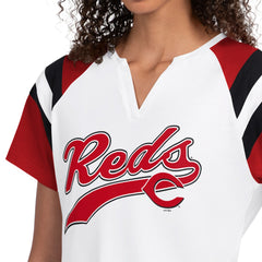 Cincinnati Reds Starter Women's Game On Notch Neck T-Shirt White