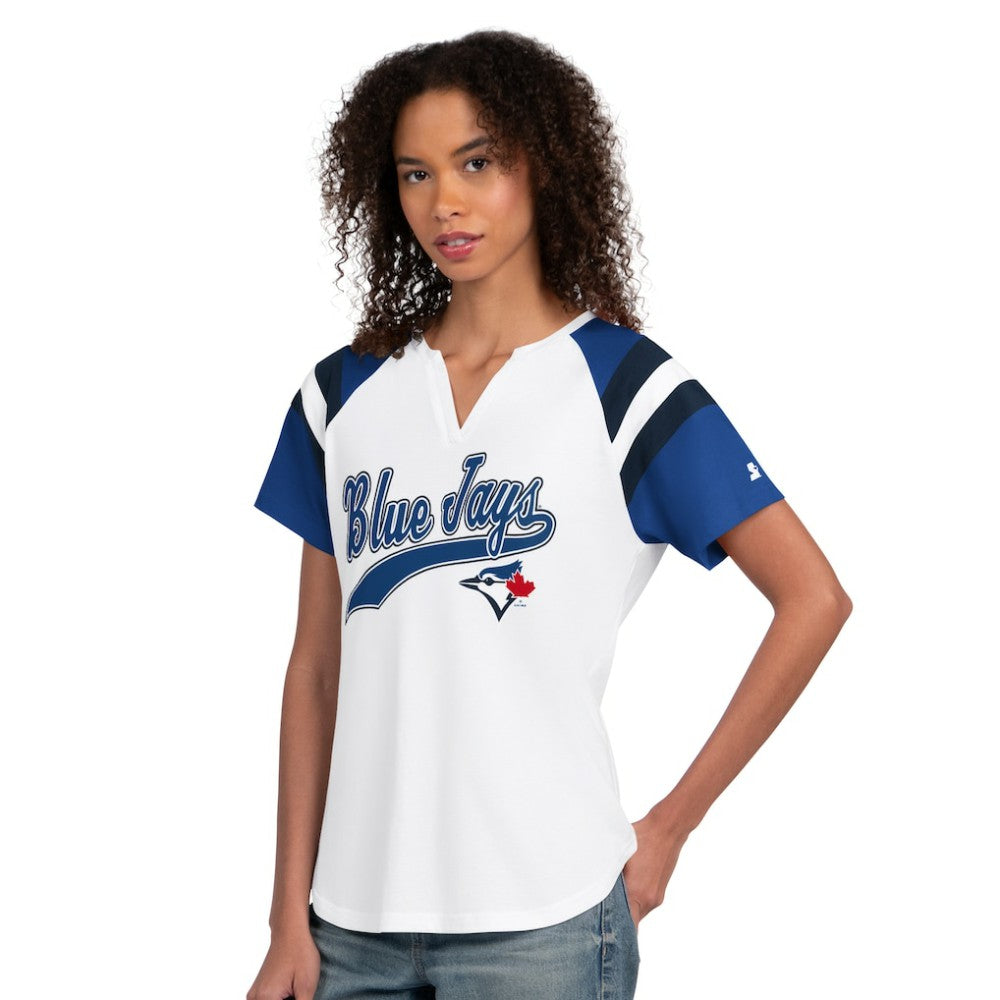 Toronto Blue Jays Starter Women's Game On Notch Neck T-Shirt White