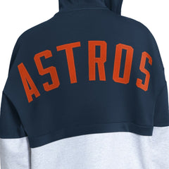 Houston Astros Starter Women's Wishbone Full-Zip Hoodie Navy/Heather Gray