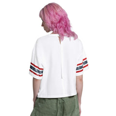 Boston Red Sox Starter Women's Cropped Hurry Up Offense T-Shirt White
