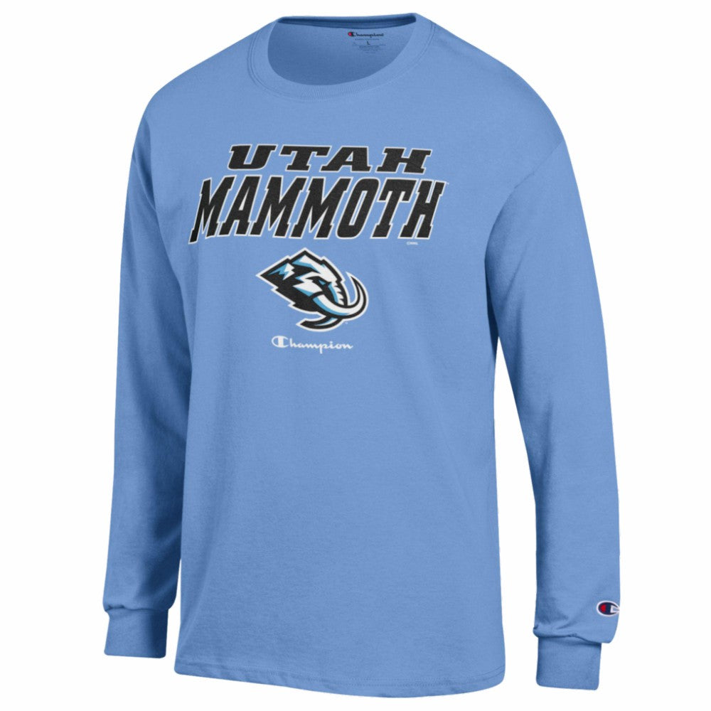 Utah Mammoth Champion Jersey Long Sleeve T-Shirt - Blue T-shirts