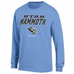 Utah Mammoth Champion Jersey Long Sleeve T-Shirt - Blue T-shirts