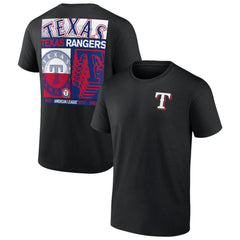 Texas Rangers Profile Big & Tall Two-Sided Graphic T-Shirt Black