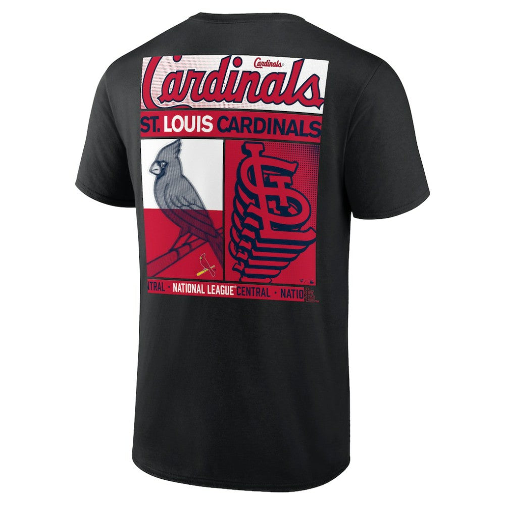 St. Louis Cardinals Profile Big & Tall Two-Sided Graphic T-Shirt Black