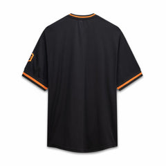 Detroit Tigers Big & Tall Pop Texture V-Neck T-Shirt Black
