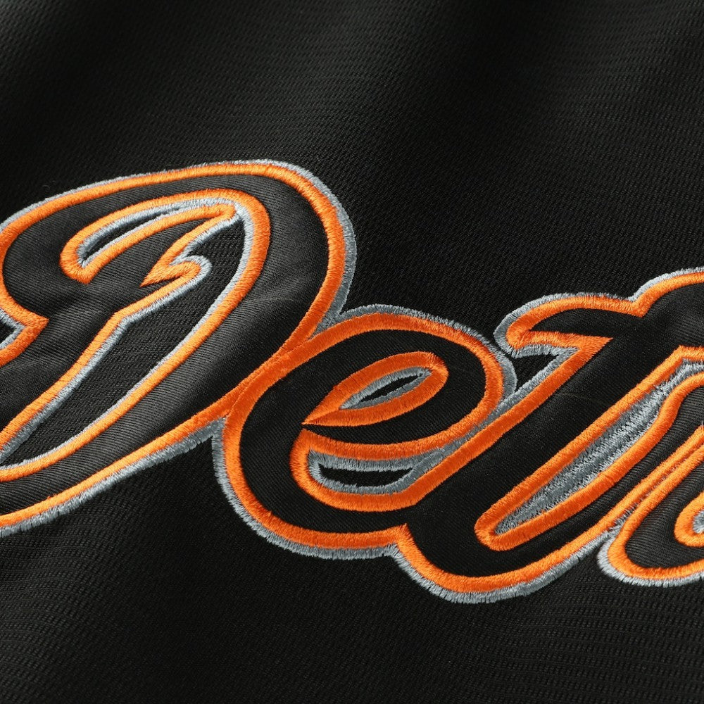 Detroit Tigers Big & Tall Pop Texture V-Neck T-Shirt Black