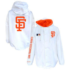 San Francisco Giants Big & Tall Full-Snap Hooded Jacket White
