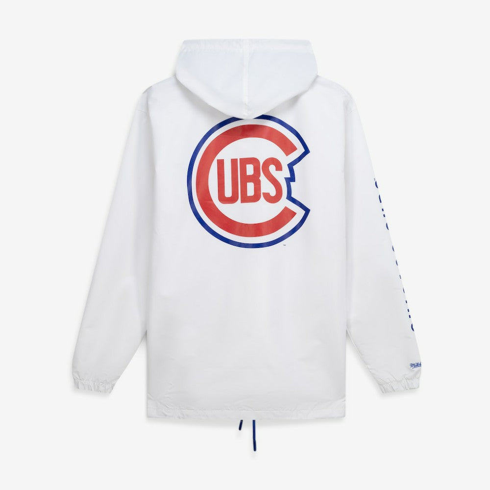 Chicago Cubs Big & Tall Full-Snap Hooded Jacket White
