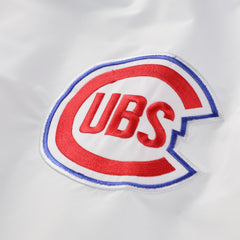 Chicago Cubs Big & Tall Full-Snap Hooded Jacket White