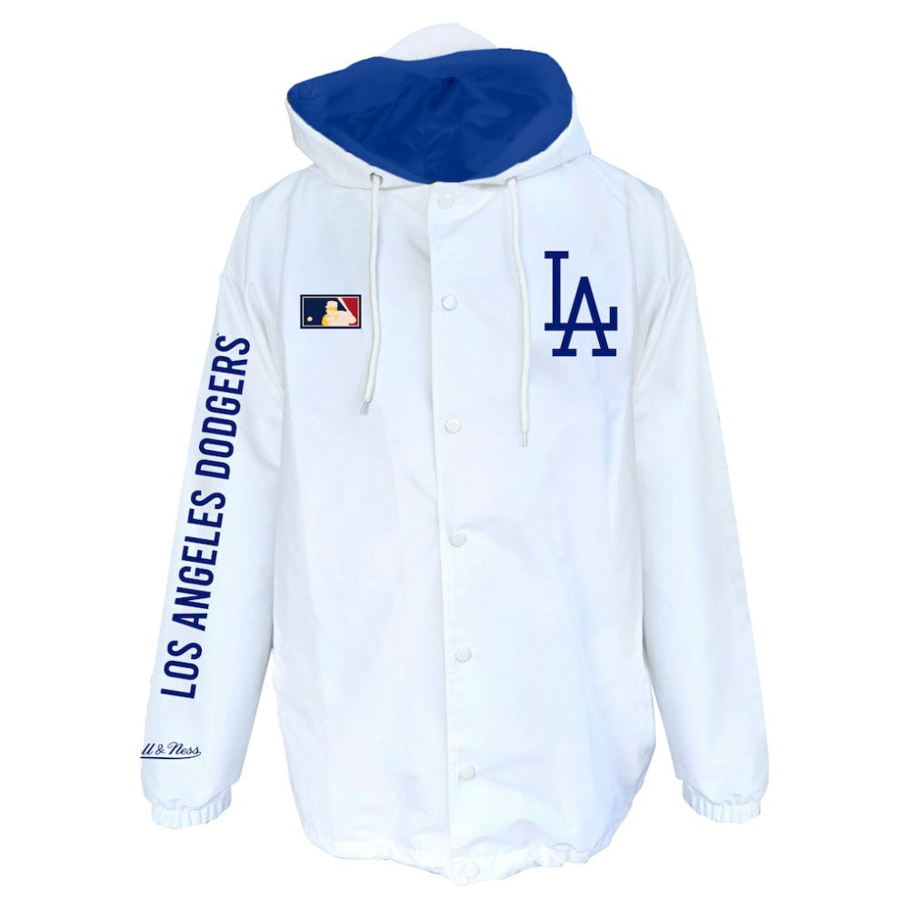 Los Angeles Dodgers Big & Tall Full-Snap Hooded Jacket White