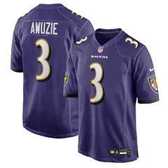 Chidobe Awuzie Baltimore Ravens Team Game Jersey - Purple outlet