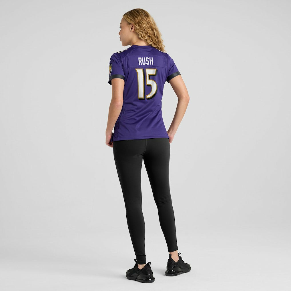 Cooper Rush Baltimore Ravens Women's Team Game Jersey - Purple on sale