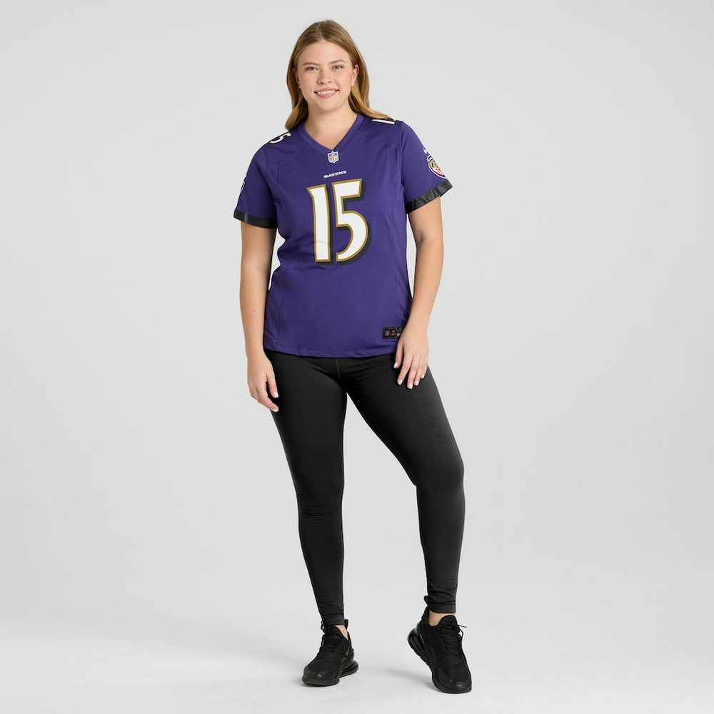 Cooper Rush Baltimore Ravens Women's Team Game Jersey - Purple on sale