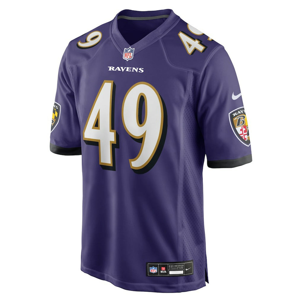 Jay Higgins IV Baltimore Ravens Team Game Jersey - Purple outlet