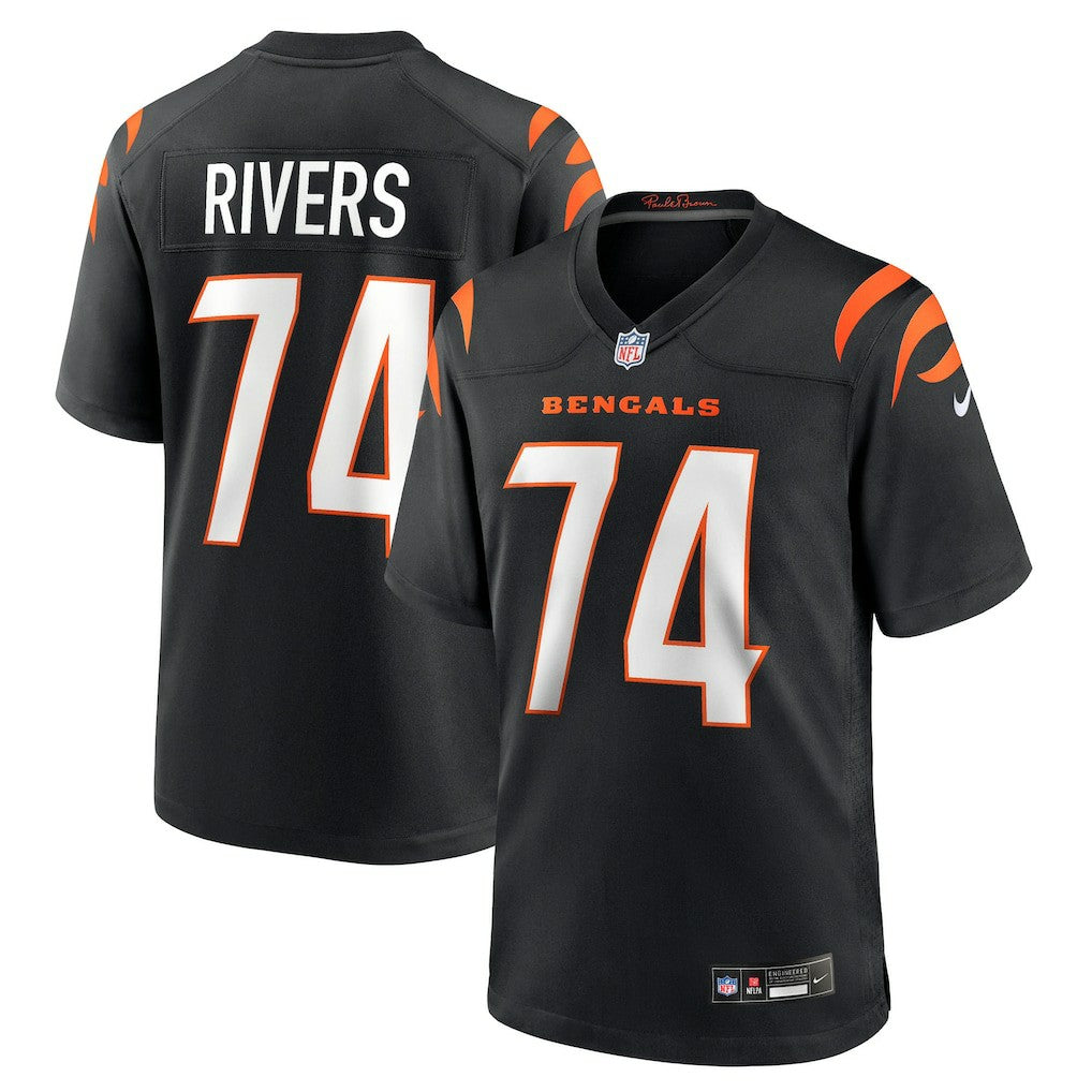 Jalen Rivers Cincinnati Bengals Team Game Jersey - Black on sale