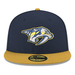 Nashville Predators New Era Core Logo Two-Tone 59FIFTY Fitted Hat - Navy Hats