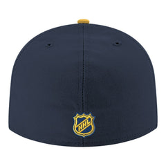 Nashville Predators New Era Core Logo Two-Tone 59FIFTY Fitted Hat - Navy Hats