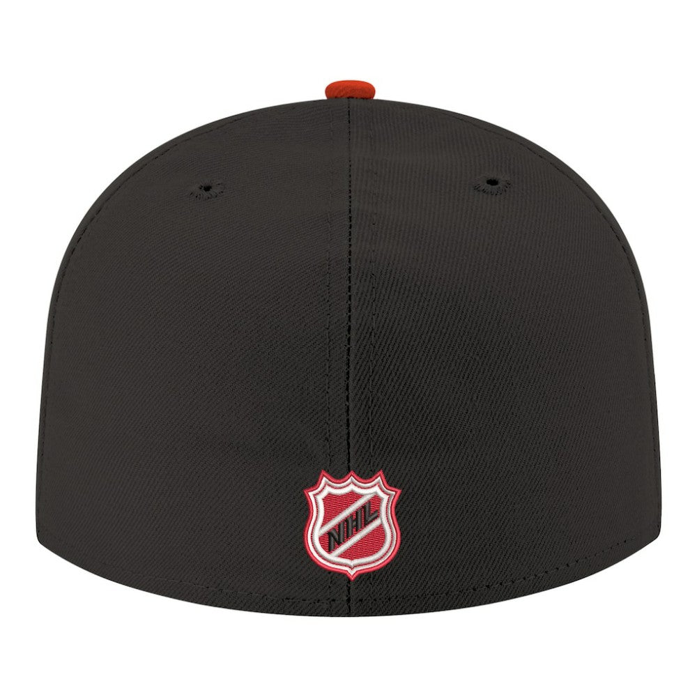 New Jersey Devils New Era Core Logo Two-Tone 59FIFTY Fitted Hat - Black Jerseys