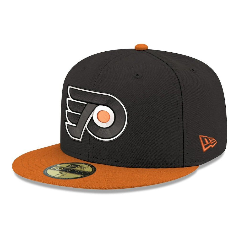 Philadelphia Flyers New Era Core Logo Two-Tone 59FIFTY Fitted Hat - Black Hats
