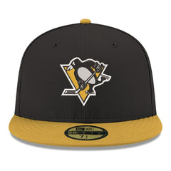 Pittsburgh Penguins New Era Core Logo Two-Tone 59FIFTY Fitted Hat - Black Hats