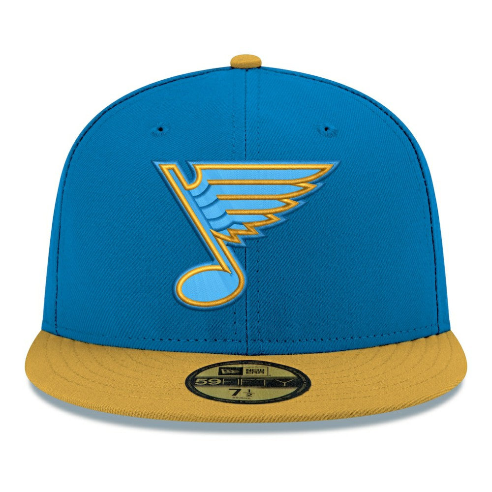 St. Louis Blues New Era Core Logo Two-Tone 59FIFTY Fitted Hat - Blue Hats