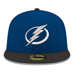 Tampa Bay Lightning New Era Core Logo Two-Tone 59FIFTY Fitted Hat - Blue Hats