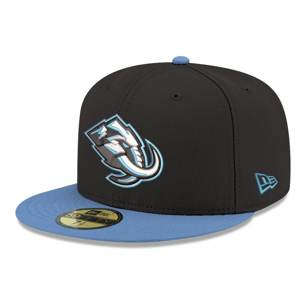 Utah Mammoth New Era Core Logo Two-Tone 59FIFTY Fitted Hat - Black Hats